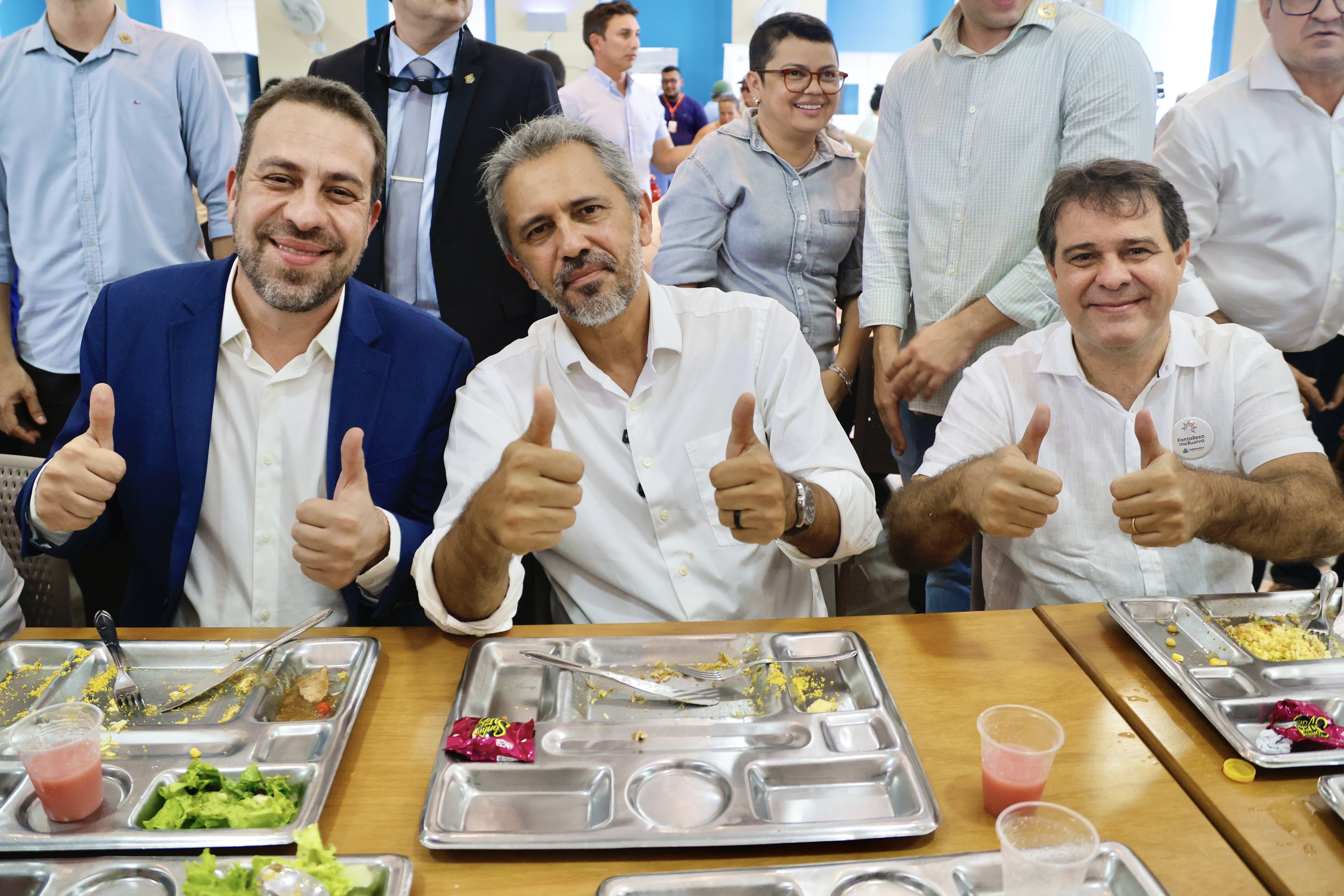 Durante a inauguração, o prefeito Evandro Leitão destacou a importância do programa para o enfrentamento da insegurança alimentar na cidade (Fotos: Beatriz Boblitz)